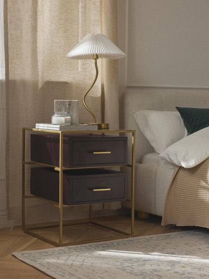 Westwing Collection Nachttisch Lyle aus Mangoholz Fabrikpreis