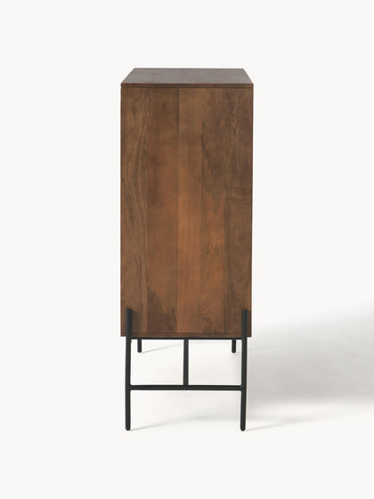 Westwing Collection Highboard Vienna mit Wiener Geflecht Preisnachlass