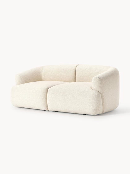 Westwing Collection Modulares Bouclé-Sofa Sofia (2-Sitzer) Black Friday