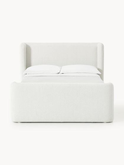 Westwing Collection Bouclé-Boxspringbett Perla mit Stauraum Vatertagsangebot