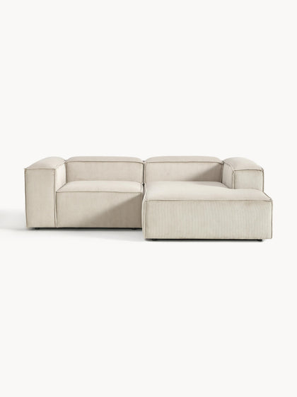 Westwing Collection Modulares Ecksofa Lennon aus Cord