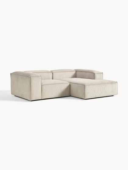 Westwing Collection Modulares Ecksofa Lennon aus Cord Zeitlich begrenztes Angebot