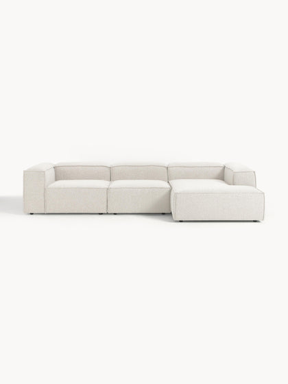 Westwing Collection Modulares Ecksofa Lennon aus Bouclé
