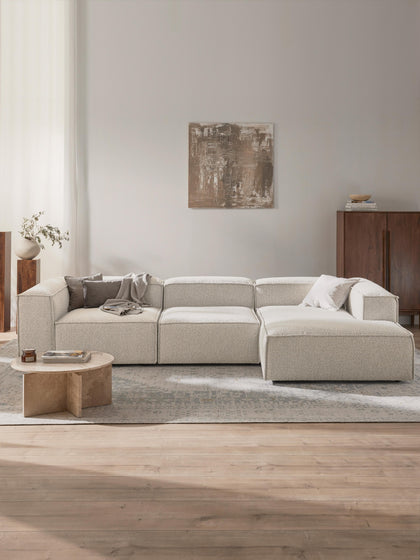 Westwing Collection Modulares Ecksofa Lennon aus Bouclé Saisonale Angebote