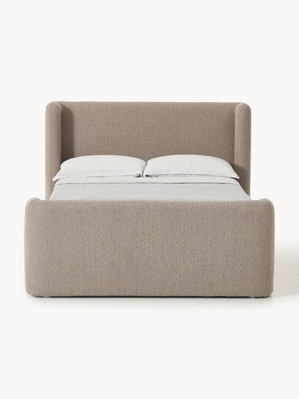 Westwing Collection Bouclé-Boxspringbett Perla mit Stauraum Sonderangebote
