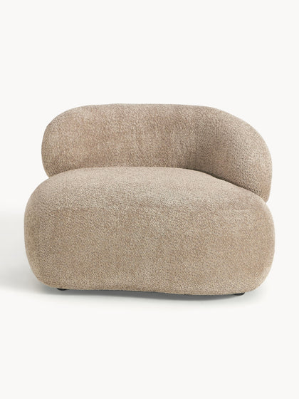 Westwing Collection Loungesessel Alba aus Teddy-Bouclé Riesige Ersparnisse