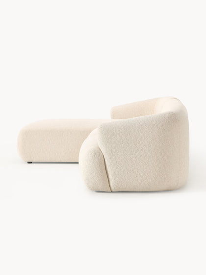 Westwing Collection Modulares Bouclé-Ecksofa Sofia (3-Sitzer) Begrenzte Freigabe