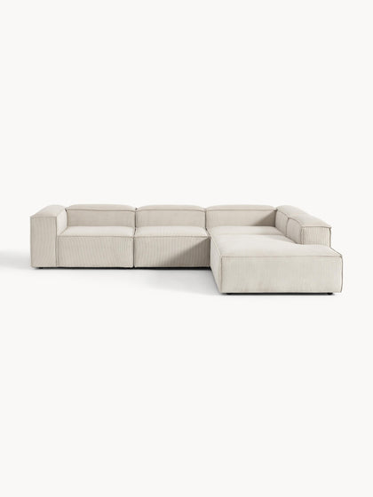 Westwing Collection Modulares XL-Ecksofa Lennon aus Cord Bis zu 60% Rabatt