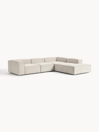 Westwing Collection Modulares XL-Ecksofa Lennon aus Cord Bis zu 60% Rabatt