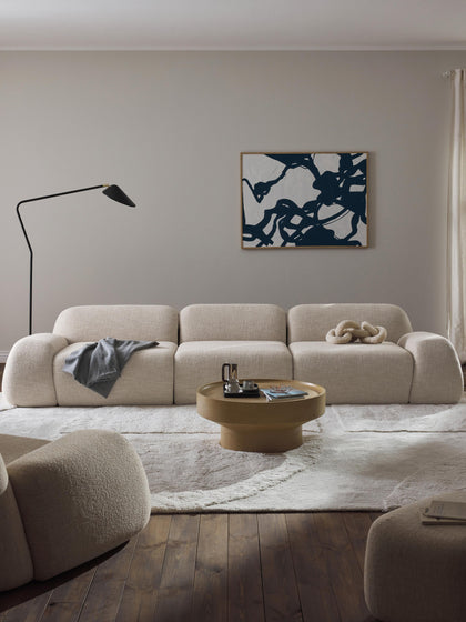 Westwing Collection Modulares Sofa Wolke (4-Sitzer) aus Bouclé Begrenzt auf 3 Tage