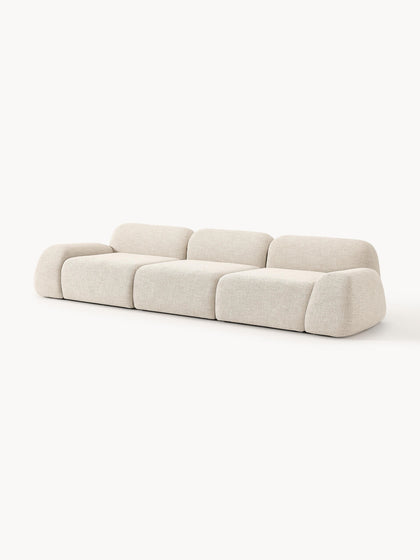 Westwing Collection Modulares Sofa Wolke (4-Sitzer) aus Bouclé Begrenzt auf 3 Tage