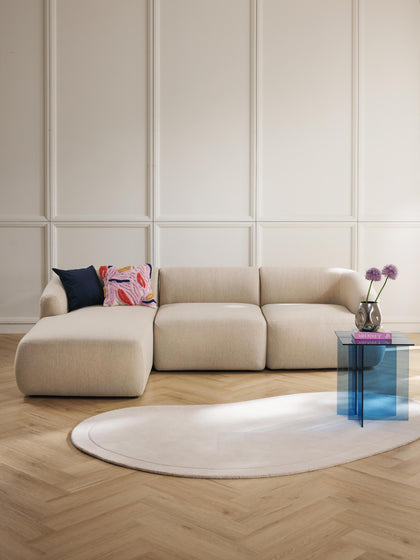 Westwing Collection Modulares Ecksofa Sofia (3-Sitzer) zollfrei