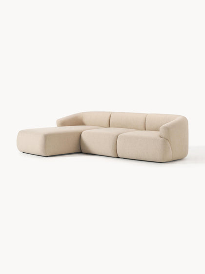 Westwing Collection Modulares Ecksofa Sofia (3-Sitzer) zollfrei