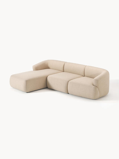 Westwing Collection Modulares Ecksofa Sofia (3-Sitzer) zollfrei