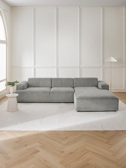 Westwing Collection Cord-Ecksofa Melva (4-Sitzer) Rabatte dieses Monats