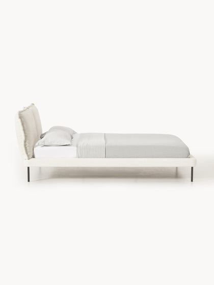 Westwing Collection Polsterbett Amelia aus Teddy-Bouclé 2025