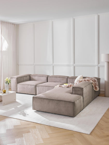 Westwing Collection Modulares XL-Ecksofa Lennon aus Cord Online