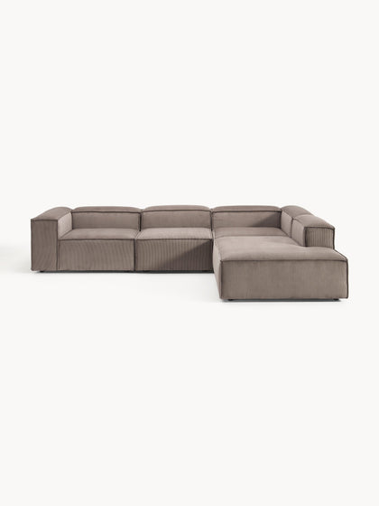 Westwing Collection Modulares XL-Ecksofa Lennon aus Cord Online