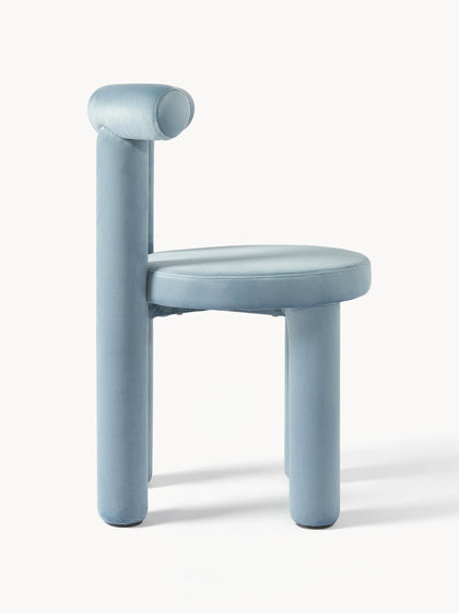 Westwing Collection Samt-Polsterstuhl Calan Limitierter Zeitrabatt