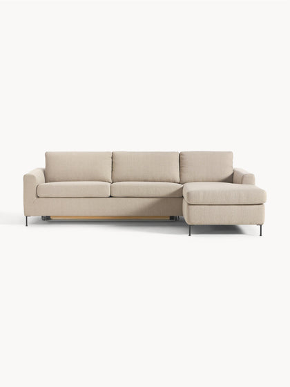 Westwing Collection Schlafsofa Cucita (3-Sitzer) mit Matratze