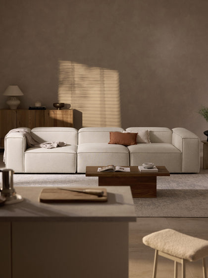 Westwing Collection Modulares Sofa Lennon (4-Sitzer) aus Leinen-Mix Cyber Monday