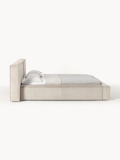 Westwing Collection Polsterbett Lennon aus Cord Muttertagsangebot