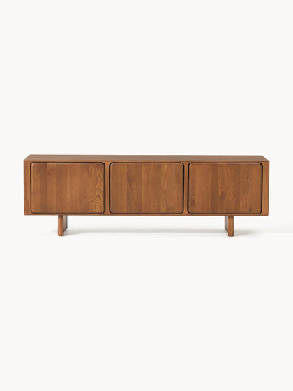 Westwing Collection TV-Lowboard Chandler aus Eichenholz Top Angebot