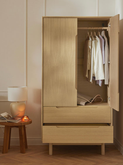 Westwing Collection Kleiner Kleiderschrank Cassy 2-türig Online Outlet