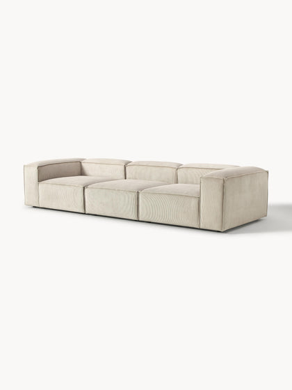 Westwing Collection Modulares Sofa Lennon (4-Sitzer) aus Cord Räumungsverkauf