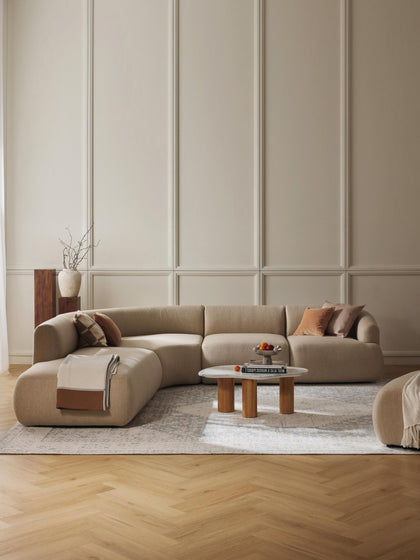 Westwing Collection Modulares Ecksofa Sofia (4-Sitzer) Wochenangebot