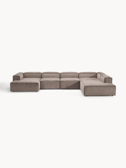 Westwing Collection Modulare Wohnlandschaft Lennon aus Cord