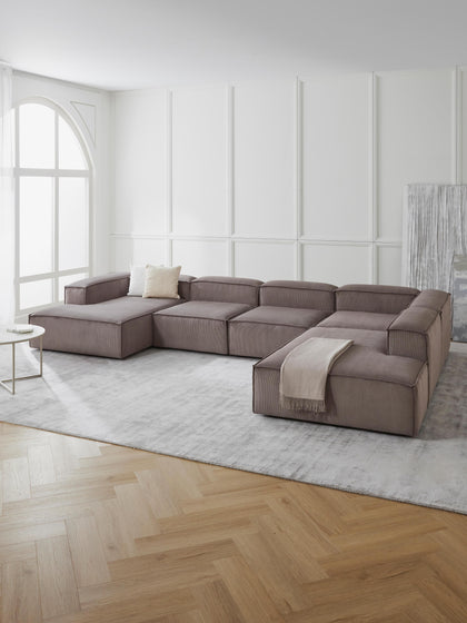 Westwing Collection Modulare Wohnlandschaft Lennon aus Cord Letzte 2 Tage