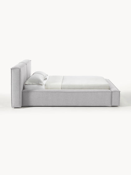 Westwing Collection Polsterbett Lennon mit Stauraum Letzter Tag