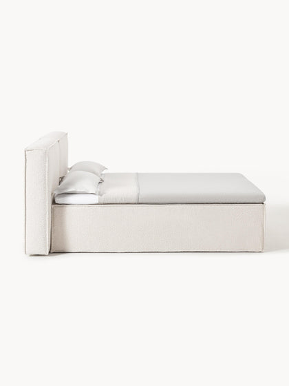 Westwing Collection Bouclé-Boxspringbett Lennon Sonderangebot der Fabrik