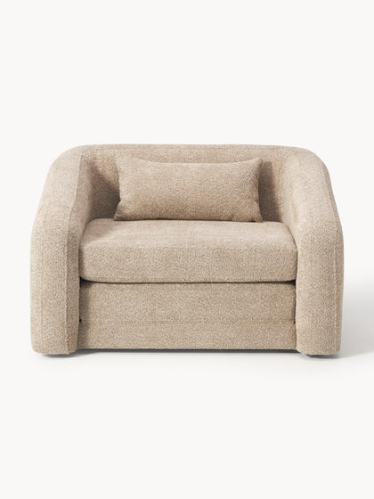 Westwing Collection Schlafsessel Eliot aus Teddy-Bouclé Riesige Rabatte