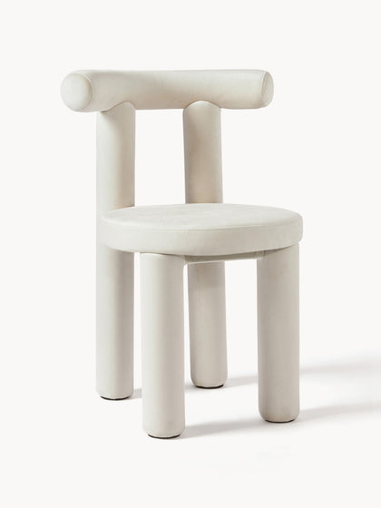 Westwing Collection Samt-Polsterstuhl Calan