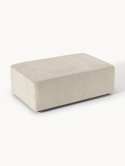 Westwing Collection XL-Hocker Melva aus Cord B 116 x T 72 cm Kostenloser Versand international