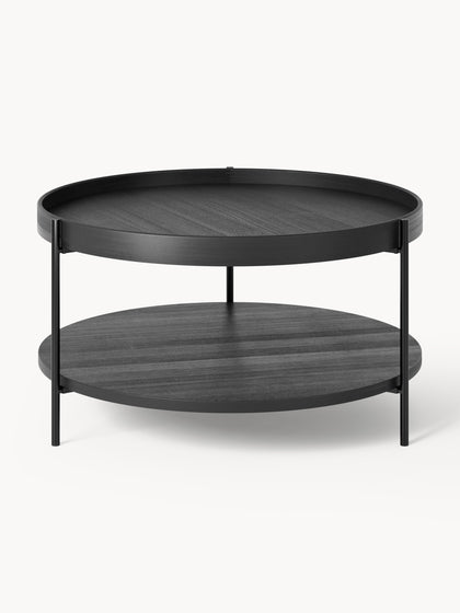 Westwing Collection Runder Holz-Couchtisch Renee