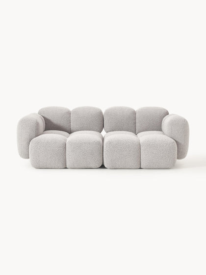 Westwing Collection Modulares Sofa Tayla (3-Sitzer) aus Bouclé