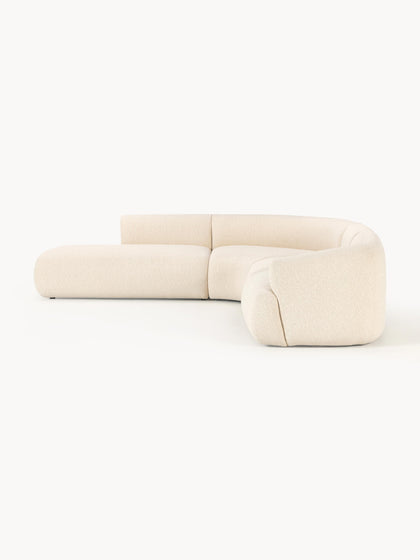 Westwing Collection Modulares Bouclé-Ecksofa Sofia (4-Sitzer) Meist gekauft