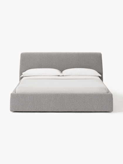 Westwing Collection Bouclé-Polsterbett Cloud mit Stauraum Kostenloser Versand