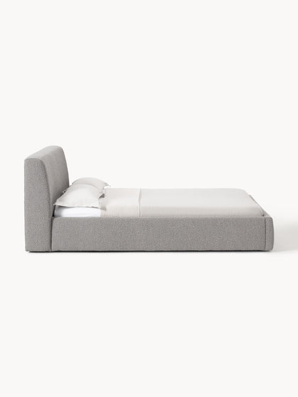 Westwing Collection Bouclé-Polsterbett Cloud mit Stauraum Kostenloser Versand