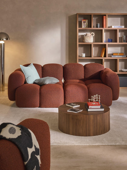 Westwing Collection Modulares Sofa Tayla (3-Sitzer) aus Bouclé Limitierter Zeitrabatt