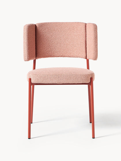 Westwing Collection Bouclé-Polsterstühle Samantha 2 Stück Fabrik Onlineshop