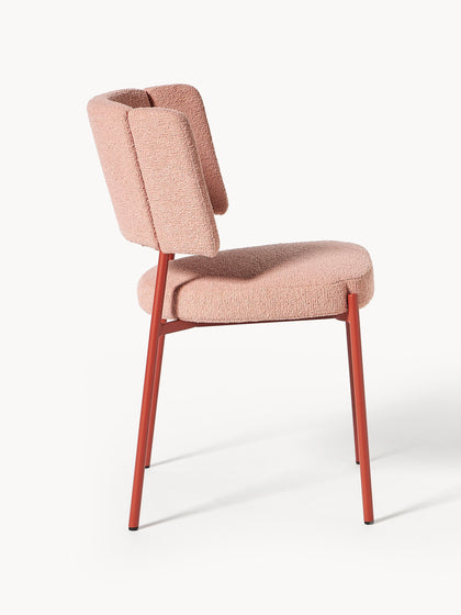 Westwing Collection Bouclé-Polsterstühle Samantha 2 Stück Fabrik Onlineshop