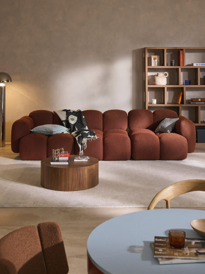 Westwing Collection Modulares Sofa Tayla (4-Sitzer) aus Bouclé Fabrikpreis