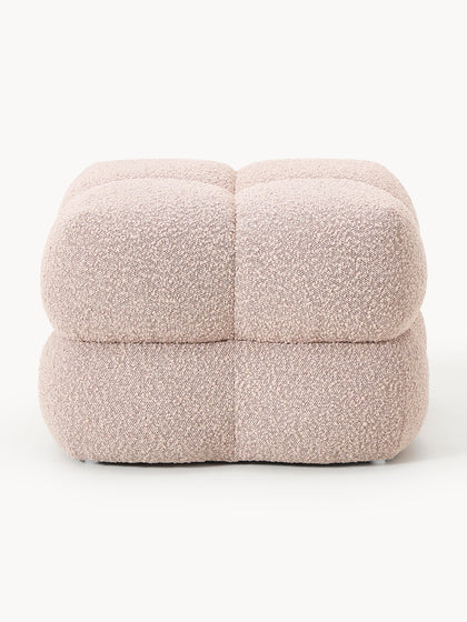 Westwing Collection Bouclé-Polsterhocker Ellie Sonderangebot