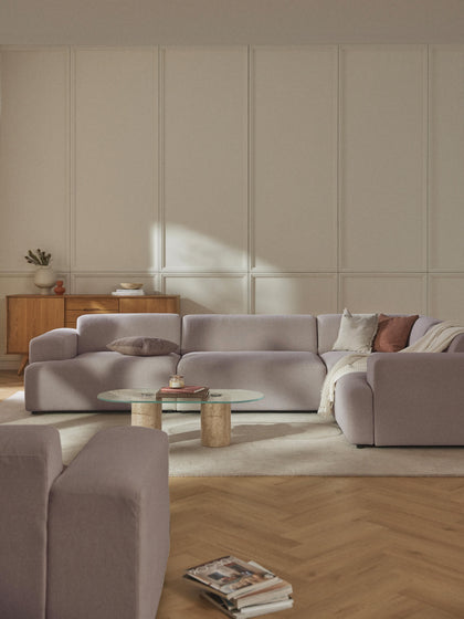 Westwing Collection Großes Ecksofa Melva (4-Sitzer) Exklusivangebot