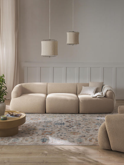 Westwing Collection Modulares Bouclé-Sofa Sofia (3-Sitzer) Cyber Monday