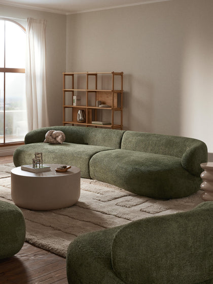 Westwing Collection Sofa Alba (4-Sitzer) aus Teddy-Bouclé Osterangebot